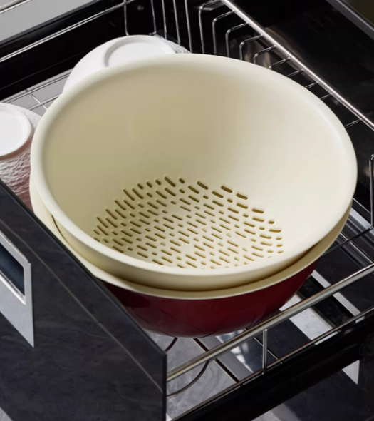 Cesta de plástico para lavar las frutas